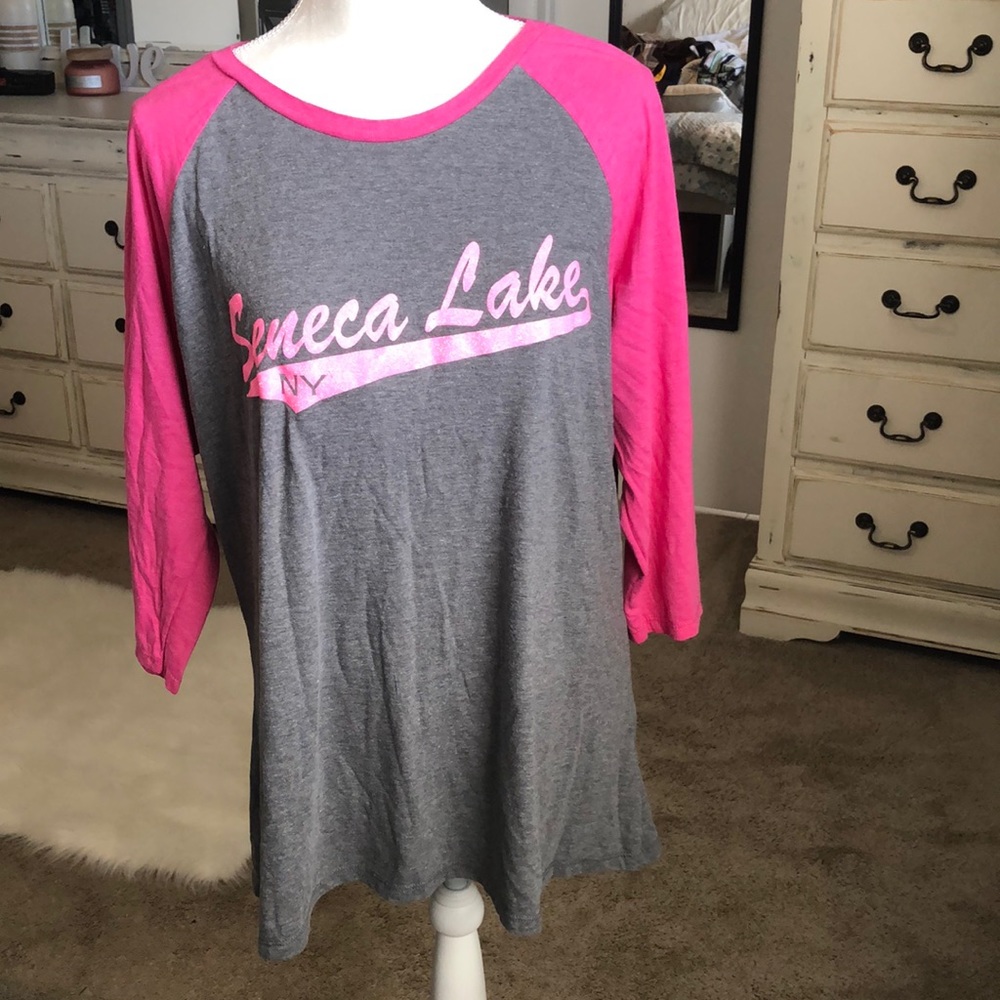 Women’s Seneca Lake NY 3/4 length sleeve tee